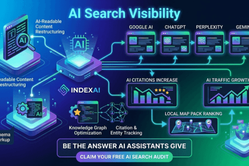AI search visibility illustration